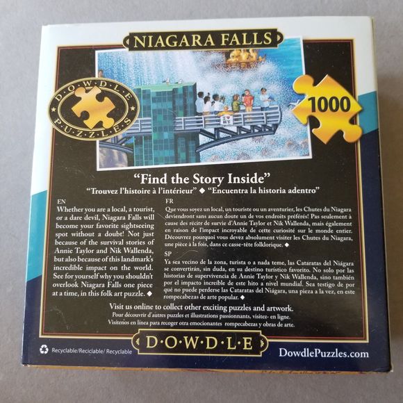 Dowdle Niagara Falls 1000 pc Jigsaw Puzzle Complete PreOwned 2020 - Picture 2 of 8